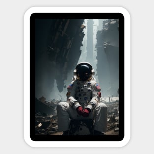 Astronaut in Space Sticker